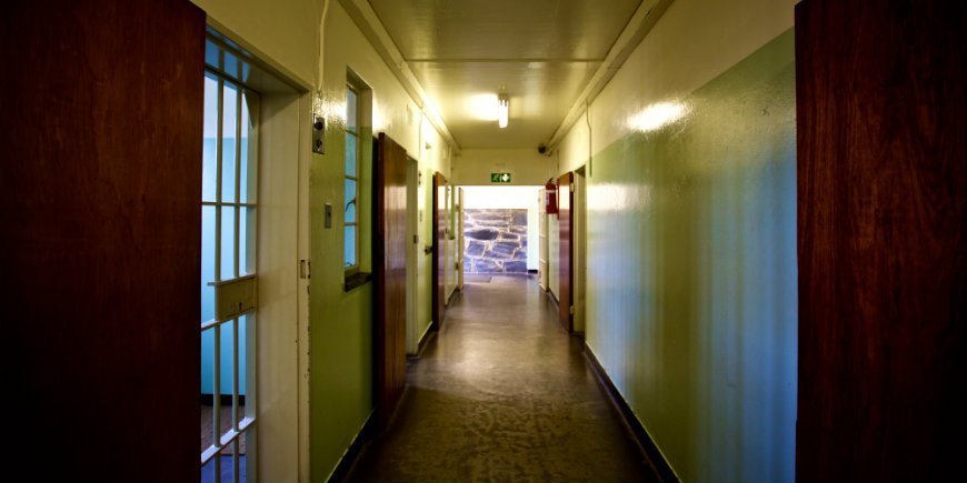 Prison hallway