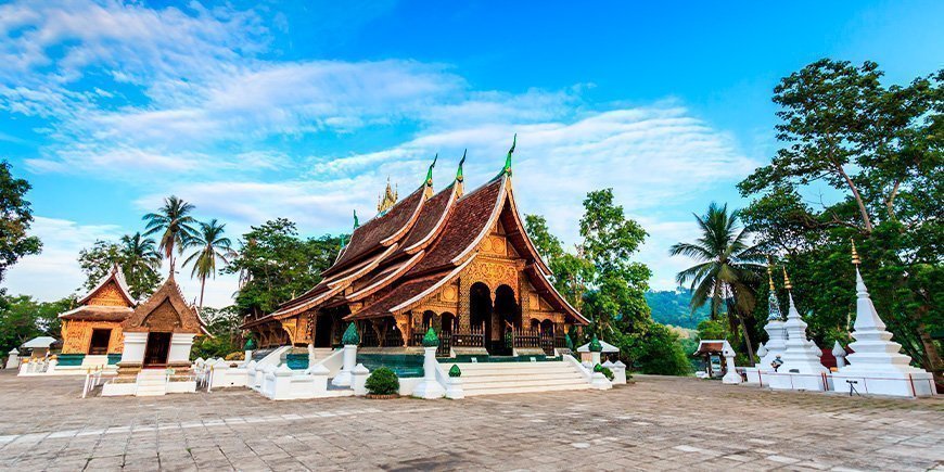 The Golden Monastery, Wat Xieng Thong temple in Laos