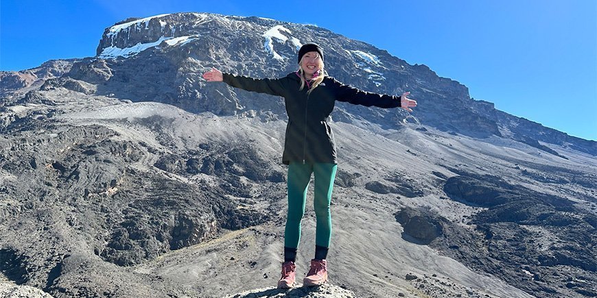 Woman on Kilimanjaro