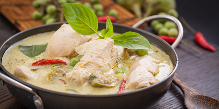 Thai curry with chicken