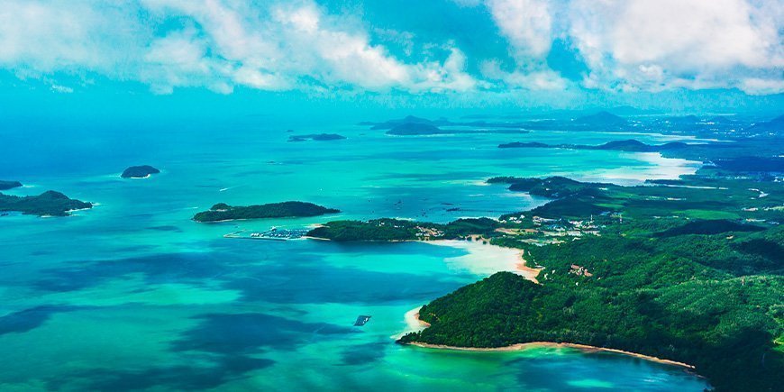 Overview image from Phuket in Thailand