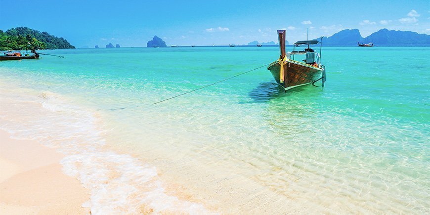 Beautiful beach and clear weather on Koh Ngai