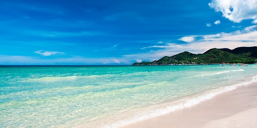 Chaweng Beach on Koh Samui in Thailand