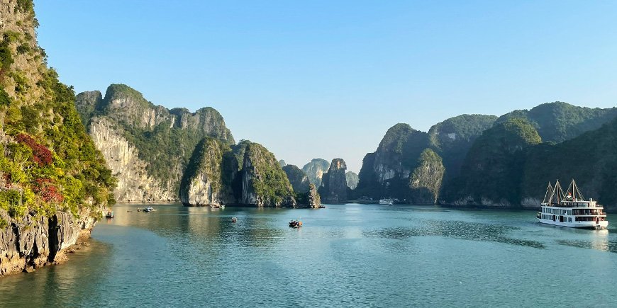 View of Ha Long Bay in March