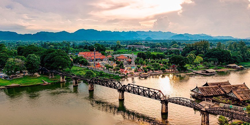 The bridge over the River Kwai