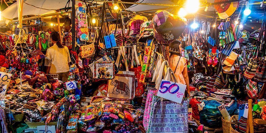 Sunday market in Chiang Mai in northern Thailand