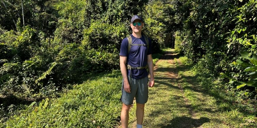 TourCompass CEO Claus hiking on Ilha Grande