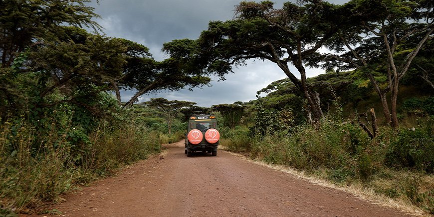 Dramatic dark clouds in Tanzania