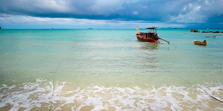 Cloudy day on Koh Yao Yai in Thailand