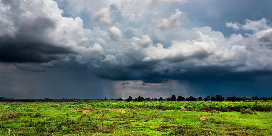 Rain over Thai landscapes