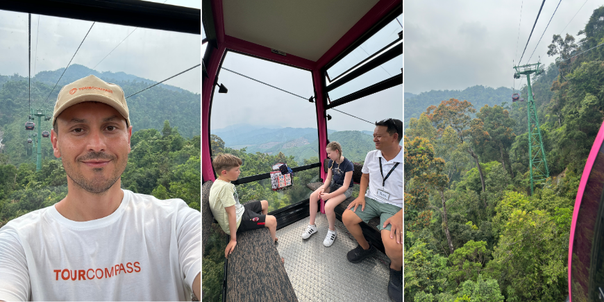 Cable car over the forest