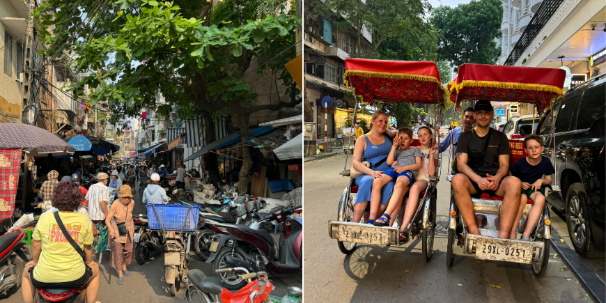 We try many forms of transport in Vietnam