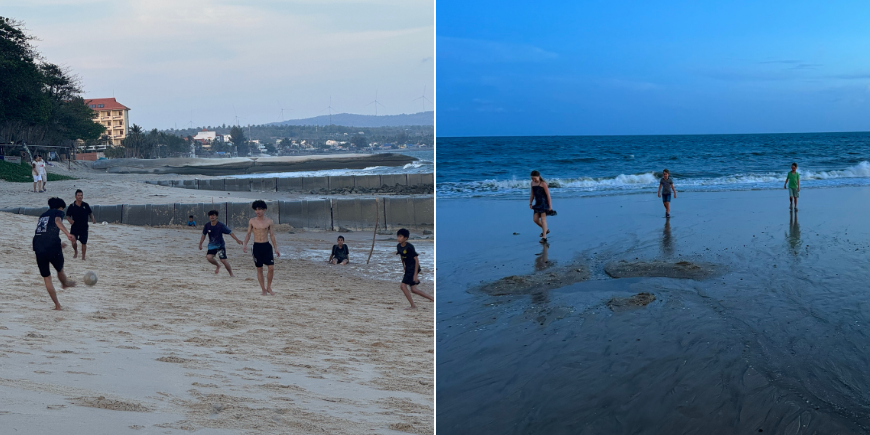 Local boys playing football