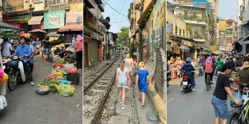 The streets in Vietnam were very busy