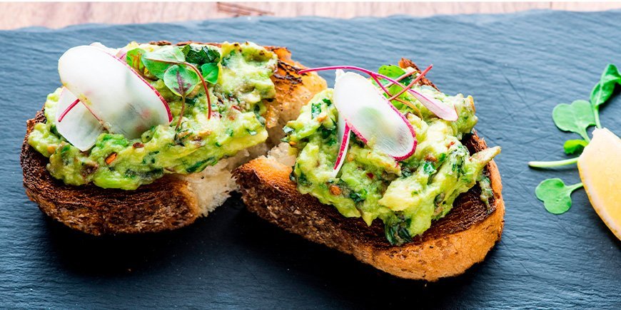 Avocado toast with toppings