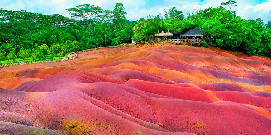 Seven coloured earth park in Maruritius