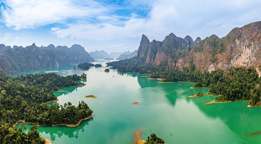 Cheow Lan Lake in Khao Sok National Park