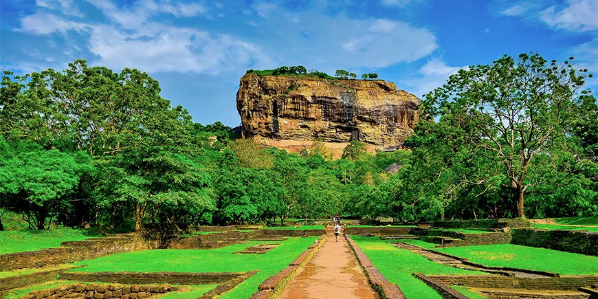 Blue sky at Sigiriya in Sri Lanka