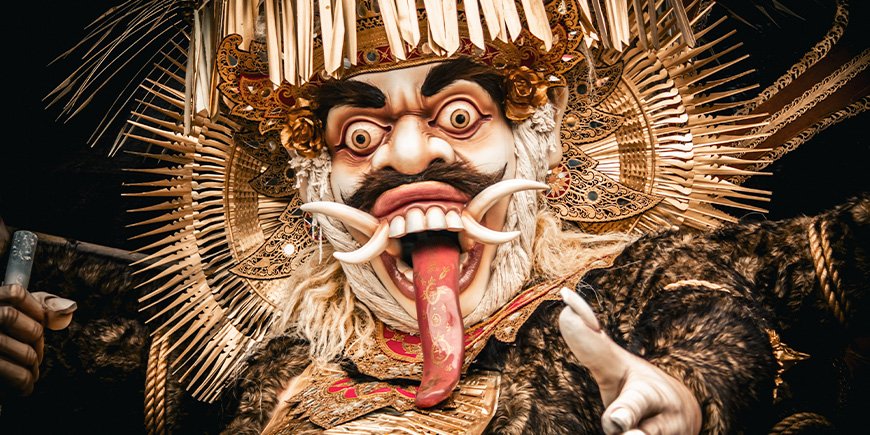 Ogoh-ogoh mask in Bali