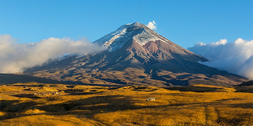 Cotopaxi volcano in Ecuador